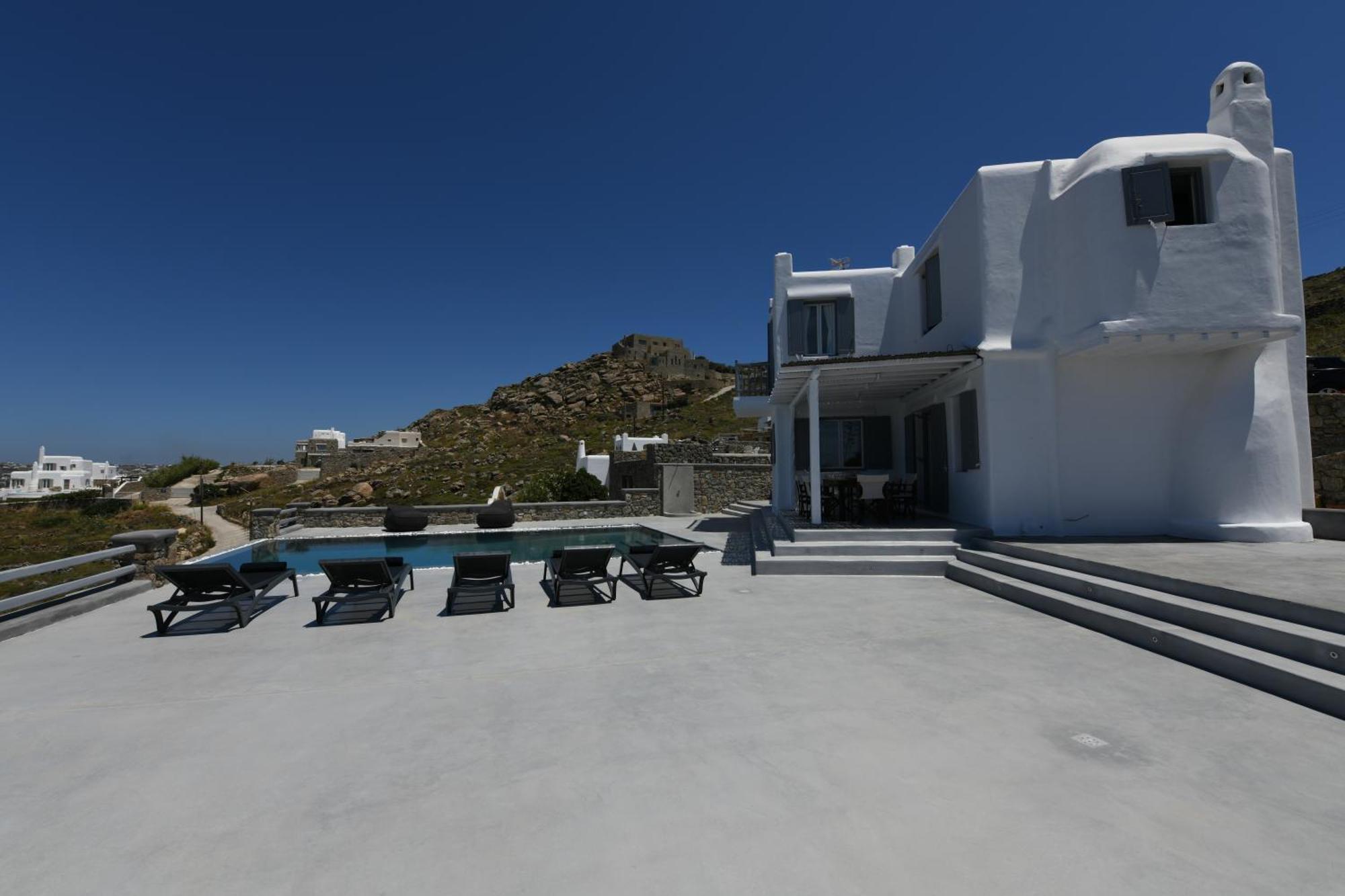 Villa Anema Mykonos - Blue Views Mykonos Villas Mykonos Town Buitenkant foto