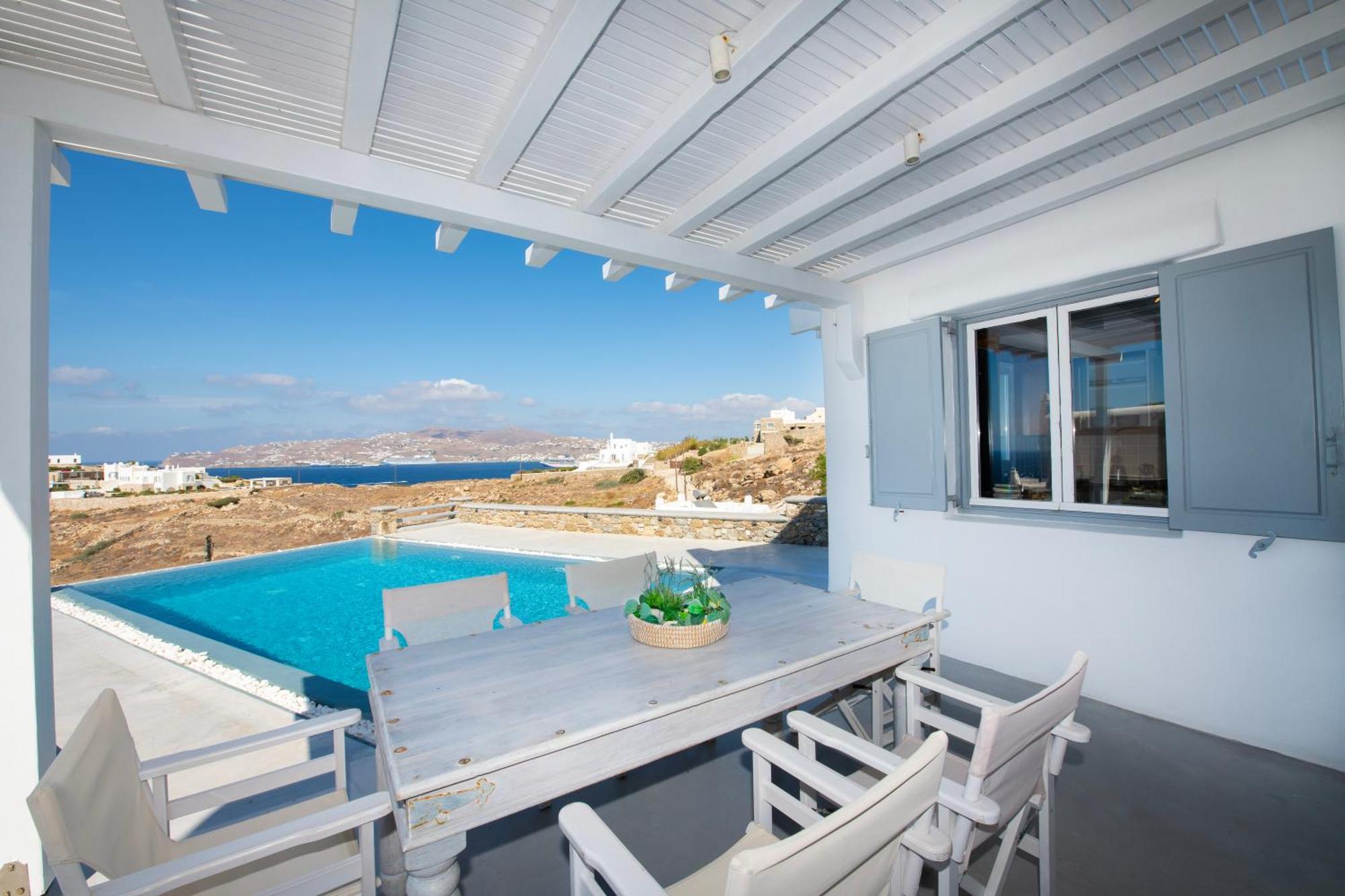 Villa Anema Mykonos - Blue Views Mykonos Villas Mykonos Town Buitenkant foto