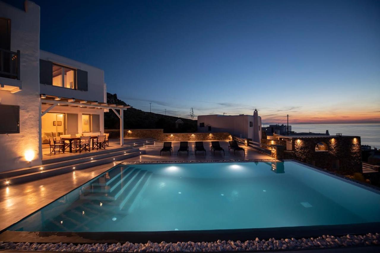 Villa Anema Mykonos - Blue Views Mykonos Villas Mykonos Town Buitenkant foto
