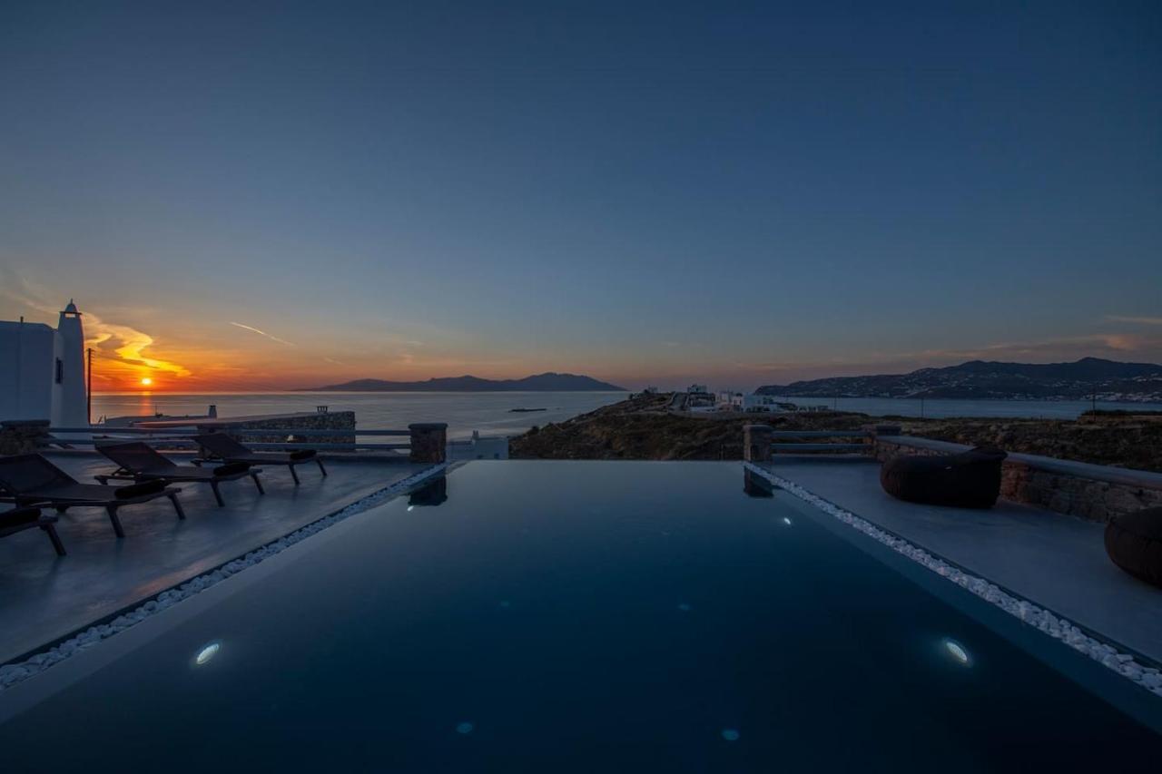 Villa Anema Mykonos - Blue Views Mykonos Villas Mykonos Town Buitenkant foto