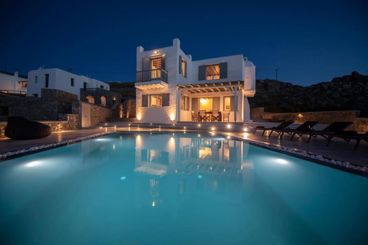 Villa Anema Mykonos - Blue Views Mykonos Villas Mykonos Town Buitenkant foto